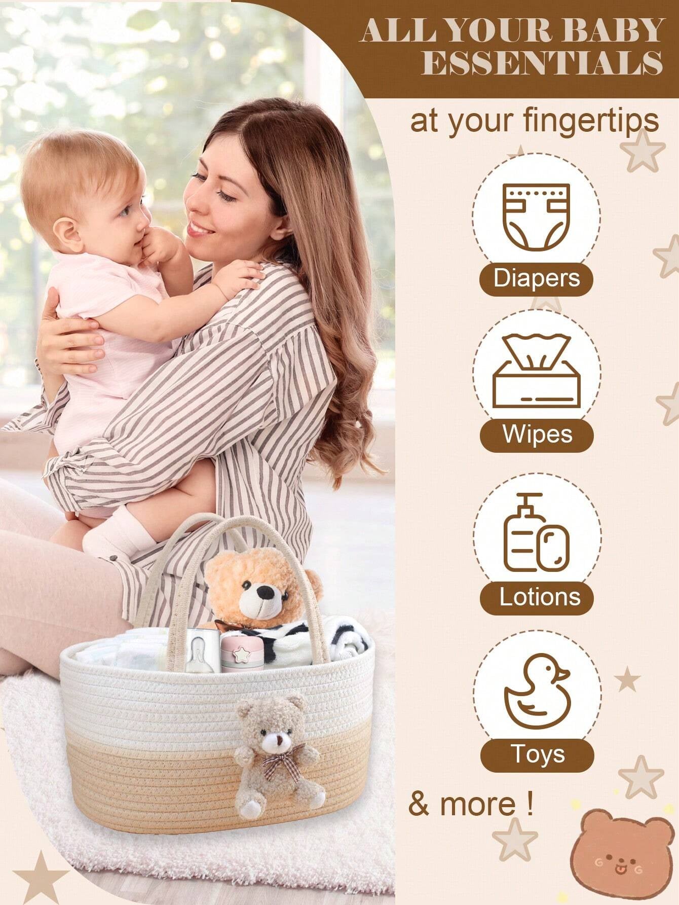 Teddy Caddy Nappy Organiser