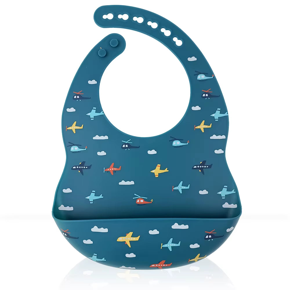 Silicone Baby Bib – Waterproof Food Catcher | Momo Tots