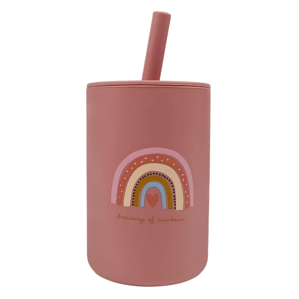 Baby Silicone Straw Cup