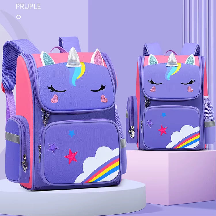Unicorn Kids School Backpack – Waterproof Polyester