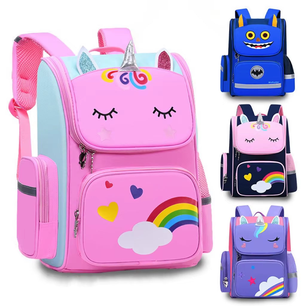 Unicorn Kids School Backpack – Waterproof Polyester