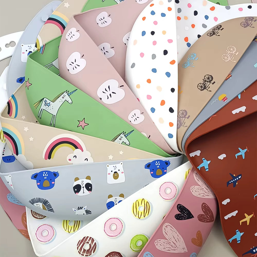 Silicone Baby Bib – Waterproof Food Catcher | Momo Tots