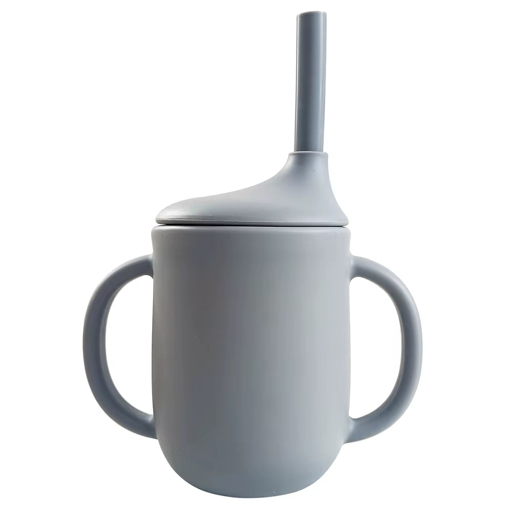 Momo Tots Silicone Straw Training Cup with Handles - 210ml| Large