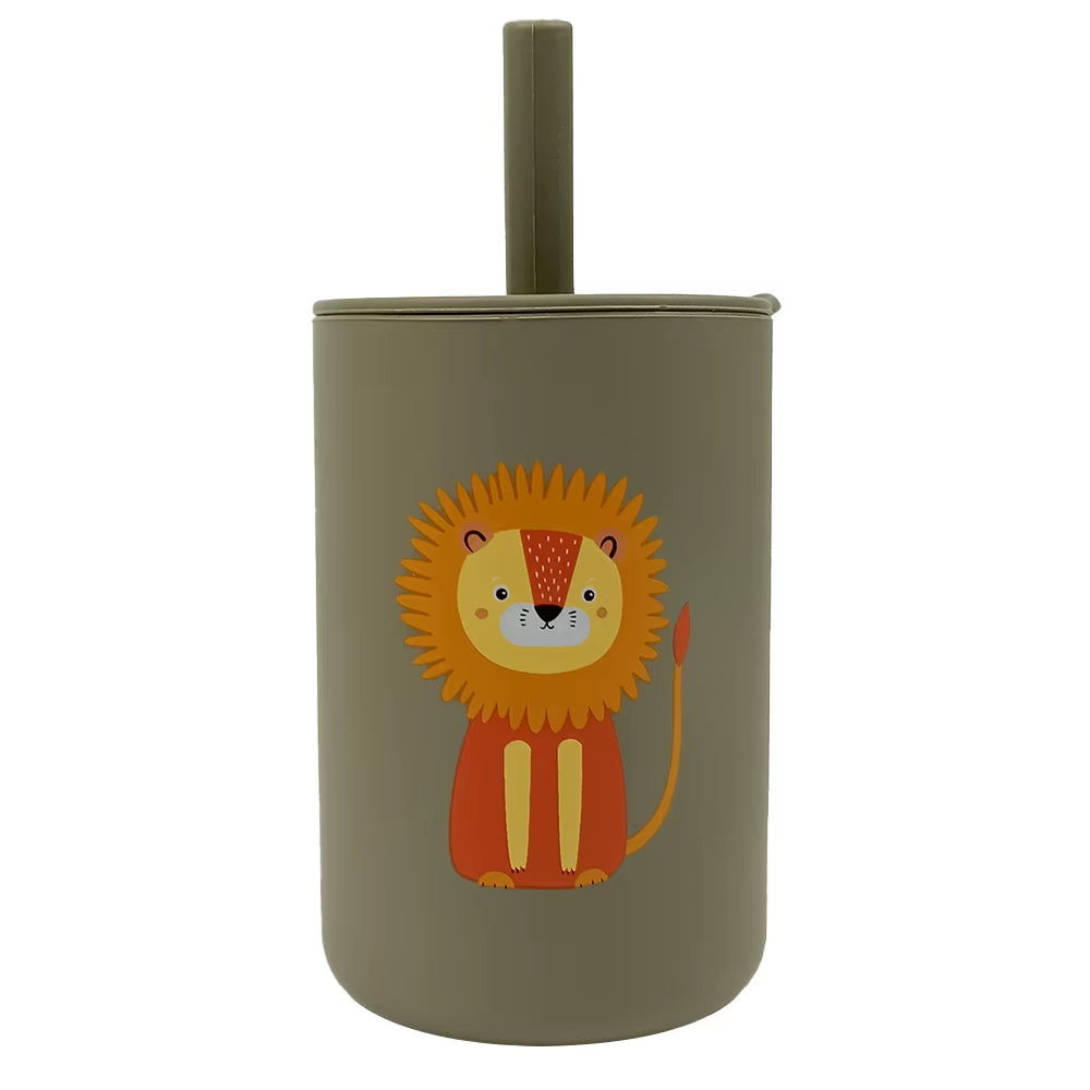 Baby Silicone Straw Cup