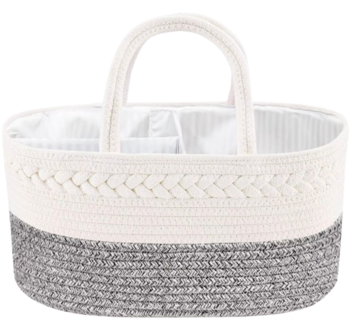 Woven Storage Caddy – Multi-Purpose Organiser Basket with Handles