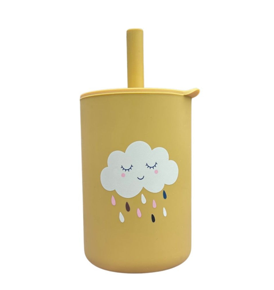 Baby Silicone Straw Cup