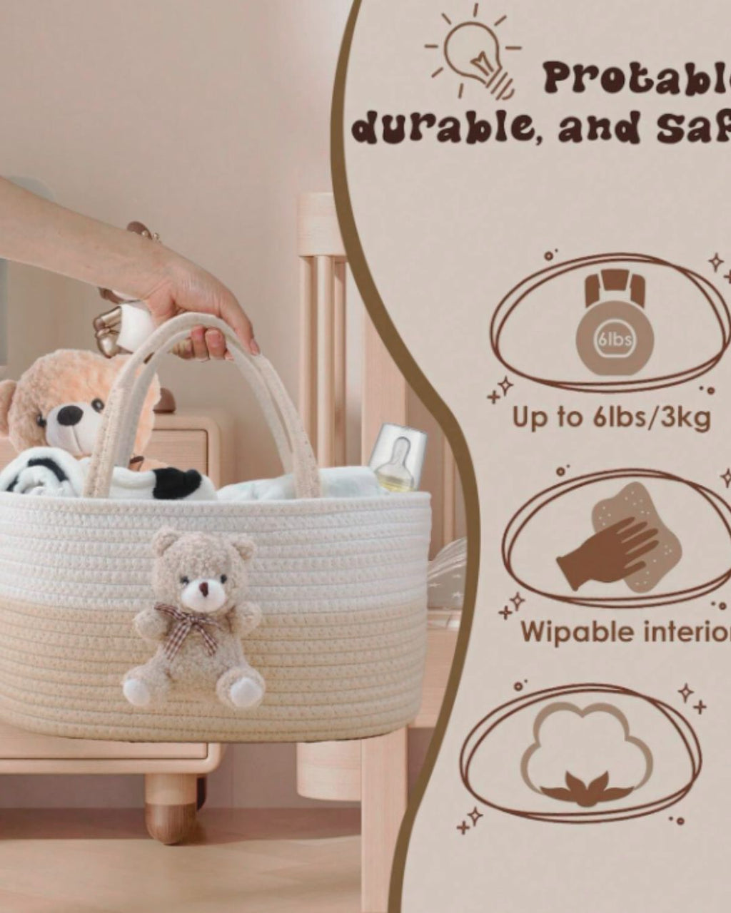 Teddy Caddy Nappy Organiser