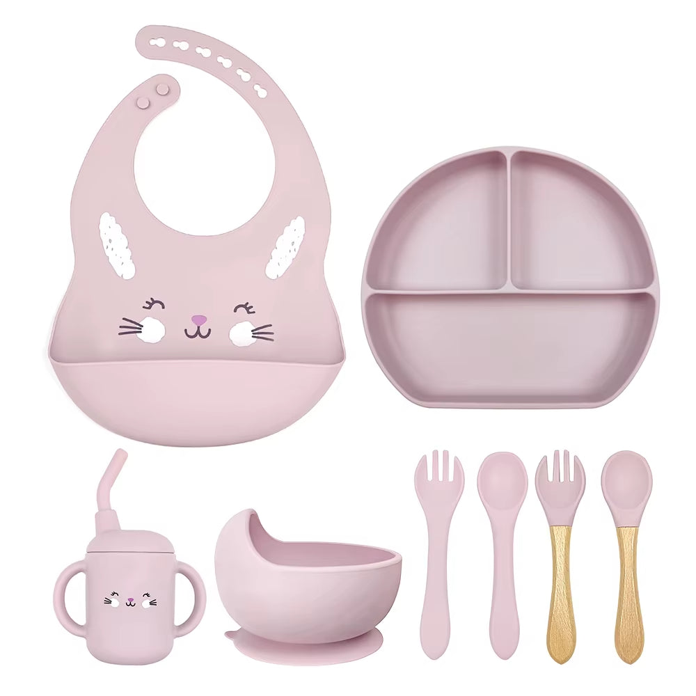 8-Piece Silicone Feeding Set