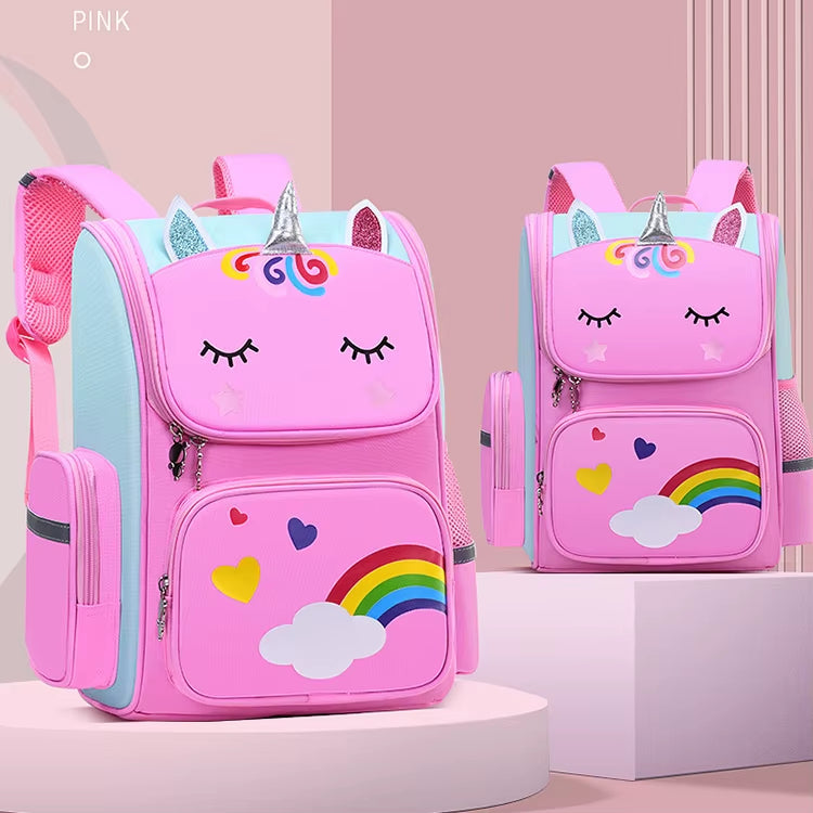Unicorn Kids School Backpack – Waterproof Polyester