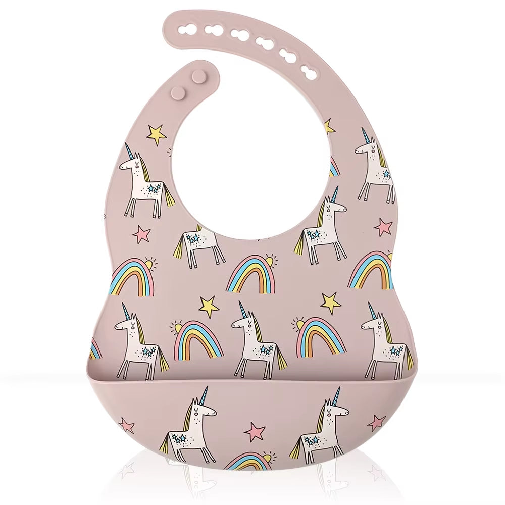 Silicone Baby Bib – Waterproof Food Catcher | Momo Tots
