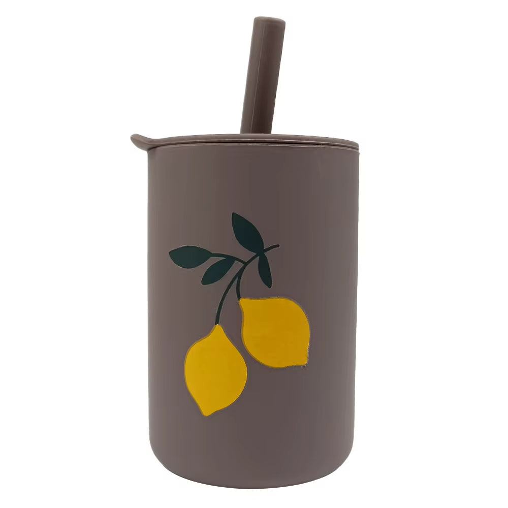 Baby Silicone Straw Cup
