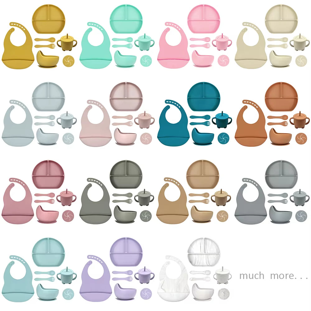 8-Piece Silicone Feeding Set